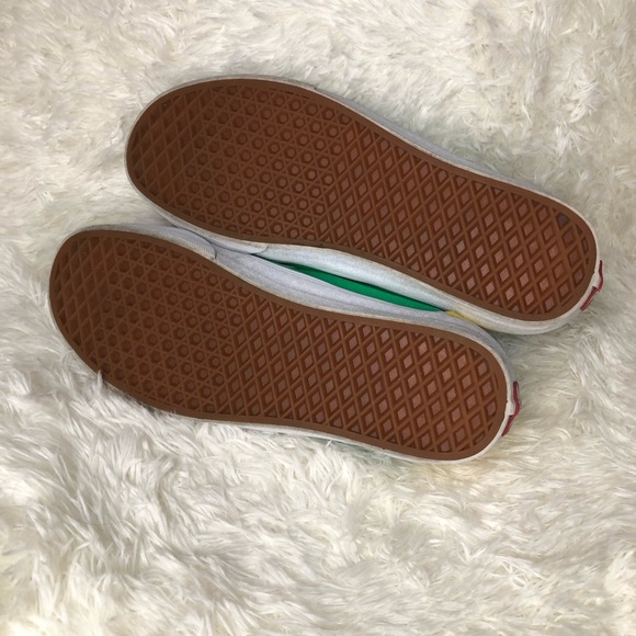 Color-block Vans with Red, Green, and Blue Accents size 11.5 - Picture 7 of 15